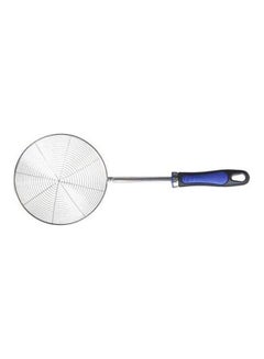 Buy Food Oil Strainer With Plastic Handle Silver 17cm in Egypt