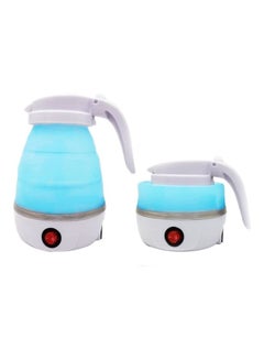 اشتري Foldable Mini Electric kettle White/Blue في الامارات