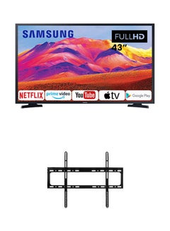 اشتري 43-Inch Full HD LED TV With Flat Panel Wall Mount Bracket 20x26cm 43T5300 /bundle/Gift Black في الامارات