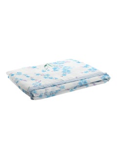 Buy Leaf Printed Table Cover Blue 250 x 140 x 3cm in UAE