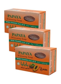 Buy Pack of 3 Papaya Whitening Soap Orange 3 X 135grams in UAE