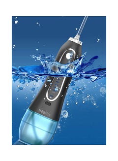Buy Oral Irrigator Cordless Dental Floss Black/Clear 300ml in UAE