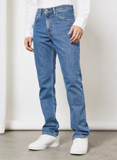 Buy Straight Fit Jeans Blue in Saudi Arabia