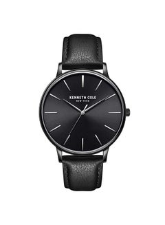 Buy Men's MODERN CLASSIC Leather Strap Analog Wrist Watch KC51111003 - 42 mm - Black in Saudi Arabia