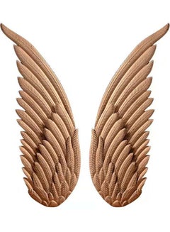 Buy Modern Wall Decorations Object Angel Wings Metal Wall Hanging for Home Bedroom Living Room Golden 90x35x3cm in UAE