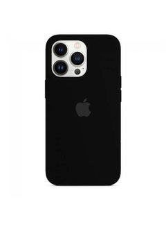 Buy Protective Silicone Case Cover For iPhone 13 Pro Max (6.7 inch) Black in UAE