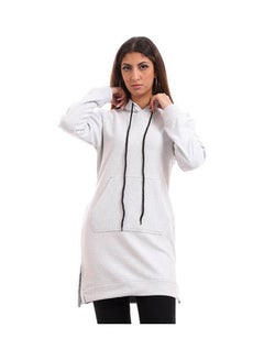 Buy Casual Plain-Basic Long Sleeve Sweatshirt White in Egypt