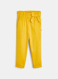 Buy Canvas Paperbag Pants Yellow in Saudi Arabia