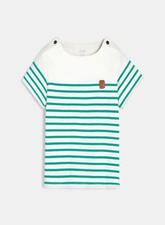 Buy Striped T-Shirt White in Saudi Arabia