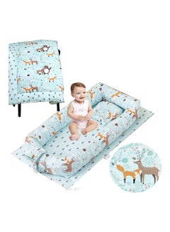 اشتري Portable Bassinet Crib Bed with Comforter 3 Piece في مصر