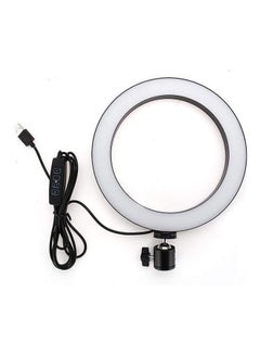 اشتري Ring Light For Digital Camera & Smart Phones With Stand - 26 Cm White في مصر