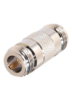 Buy Coaxial Bulkhead Adapter, F Female / Female,75 Ohm (.5" D-Hole)(N Female/N Female Adapter) Silver in UAE