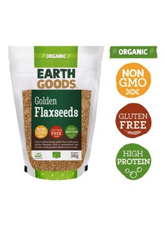 Buy Organic High Protein Gluten-Free Golden Flaxseeds 340grams in UAE