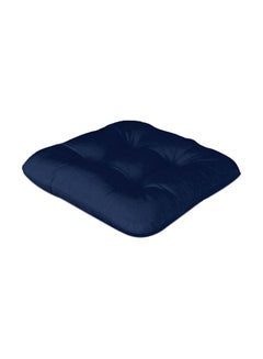 Buy Seat Cushion With Ties Dark Blue 40x40centimeter in Saudi Arabia