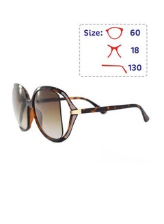 Buy Women's Full Rim Polarized Butterfly Shape UV Protection Sunglasses - Lens Size: 60 mm - Brown in Saudi Arabia