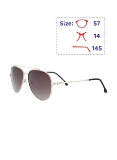 Buy Men's Full Rim Polarized Aviator Shape UV Protection Sunglasses - Lens Size: 57 mm - Black / Brown in UAE