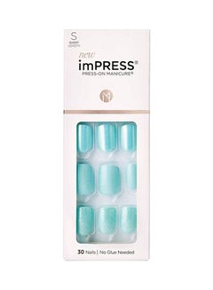 اشتري Impress 30 Nails Rain Check Kim012 blue في مصر