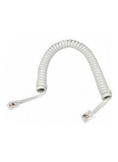 Buy Telephone Receiver Handset Curly Cord  - Terminator White in Egypt