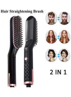 Buy Multifunctional Hot Heating Beard and Hair Straightening Comb Black 26.2 x 5.2 x 8.2cm in Saudi Arabia
