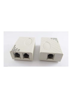 Buy Adsl Broadband Modem Telephone Phone Line Splitter Filter Rj11 White in Egypt