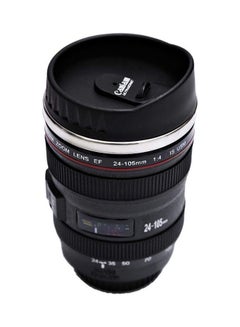 اشتري Metal And Plastic Camera Lens With Cover Coffee Mug Black في مصر