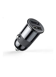 Buy 3.1A Mini Dual-Port Fast Car Charger With Micro Usb Cable Black in Egypt