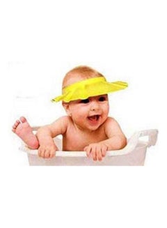 Buy Soft Adjustable Baby Shampoo Bath Shower Cap Yellow 20grams in Saudi Arabia