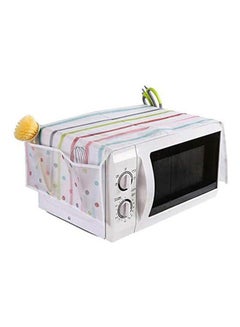 Buy Microwave Oven Cover Dustproof Storage Bag Waterproof Double Pocket Organizer Holder Kitchen Gadgets Tools Multicolour in Egypt