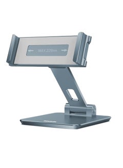 Buy Aluminum Tablet Stand Holder 360° Swivel Rotation, Adjustable iPad Stand For Desk Silver in UAE