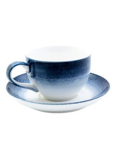 Buy Tea Cup With Saucer Blue 220ml in UAE