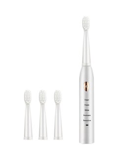 Buy Ultrasonic Sonic Electric Toothbrush White 21x9.3x3.3cm in UAE