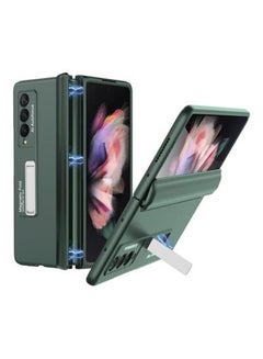 Buy Kickstand Magnetic Phone Case For Samsung Galaxy Z Fold 3 5G Green in Saudi Arabia