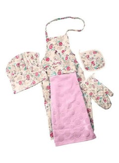 Buy Kitchen Apron (4 Pieces) Pink in Egypt