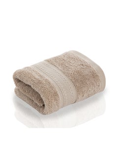 Buy 100% Cotton Breathable Hand Towel Brown 60x40cm in UAE