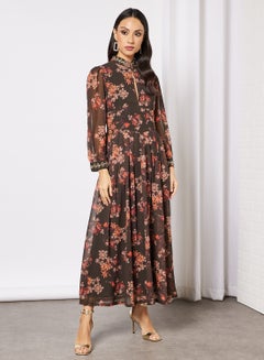 Buy Floral Maxi Dress Multicolour in UAE