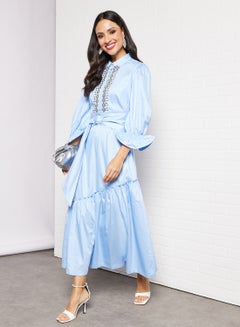 Buy Embellished Midi Dress Blue in Egypt