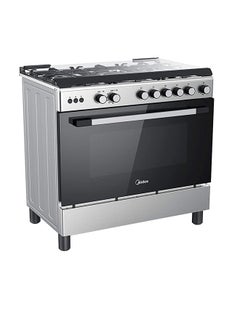اشتري 5 Burner 90x60 cm Gas Cooking Range, Full safety, 1 year warranty LME95028FFD فضي/أسود في الامارات