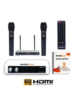 Buy HD Porto Karaoke Player With 2 Wireless Microphone, 32GB MicroSD Card Updated Library Installed MCI HD PORTO + 799UHF Black in UAE