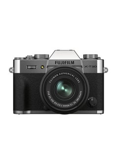 اشتري كاميرا دون مرآة X-T30 II مع عدسة XC مقاس 15 - 45 مم بلون فضي في الامارات