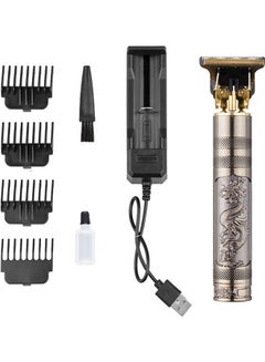 Buy Hair Trimmer Rechargeable Clippers Brownish Grey 19x6.5x4.5cm in UAE