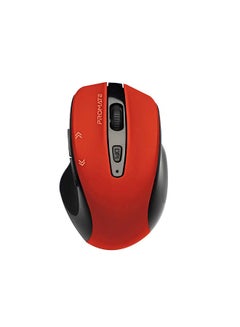 Buy 1600DPI Portable 2.4Ghz Precision Tracking EZGrip Ergonomic Mouse with 10m Range, Nano USB Receiver, Adjustable DPI Switch and 6 Programmable Buttons Red in Saudi Arabia