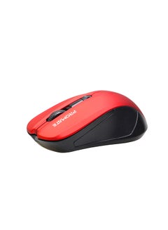 Buy Ambidextrous 2.4Ghz High-Precision Optical Mouse with 10m Range, Nano USB Receiver, 1600DPI DPI Switch and 4 Programmable Buttons Red in Saudi Arabia