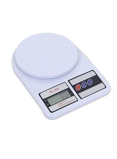 Buy Electronic Digital Kitchen Scale White 7kg in Egypt