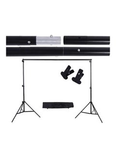 Buy 6-Piece Adjustable Background Support Stand Set Black in Saudi Arabia