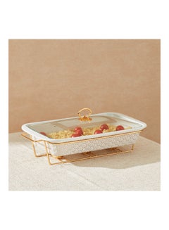 Buy Celtic Rectangular Casserole With Lid Multicolour 20 x 42cm in UAE