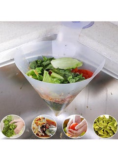 Buy Sink Food Catcher In Plastic Simple Kitchen White in Egypt