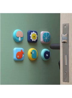 Buy Door Stopper Wall Protector -6 Pack Multicolour 5cm in Egypt