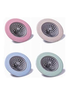 Buy 4Pcs Silicone Kitchen Sink Strainer Multicolour in Egypt