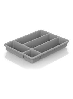 Buy Cutlery Tray - Expandable - 36 to 51cm Grey in UAE