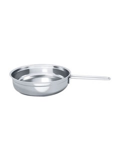 Buy Stainless Steel Fry Pan 28cm (DFP 28W), Well Polished Exterior, Non-Stick Interior, Oven Safe, Dishwasher Safe, 304 Grade, Ergonomic Handle, Heavy Base Sandwich Bottom, Strong & Durable Silver 28cm in Saudi Arabia